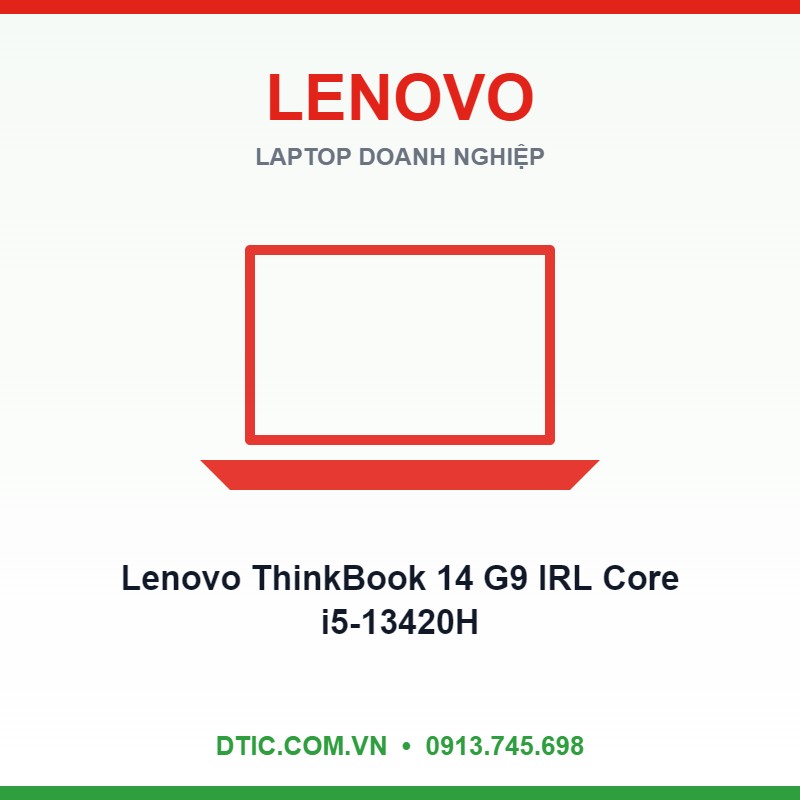 Laptop Lenovo ThinkBook 14 G9 IRL i5-13420H 16GB 512GB Laptop Lenovo ThinkBook 14 G9 IRL i5-13420H 16GB 512GB