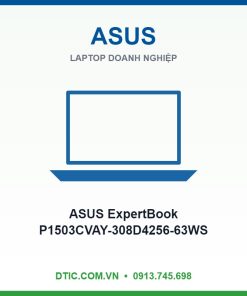 Laptop ASUS ExpertBook P1503CVAY-308D4256-63WS (Intel Core 3 100U | Intel Graphics | 15.6 inch FHD | 8GB | 256GB | Win 11 | Xám)