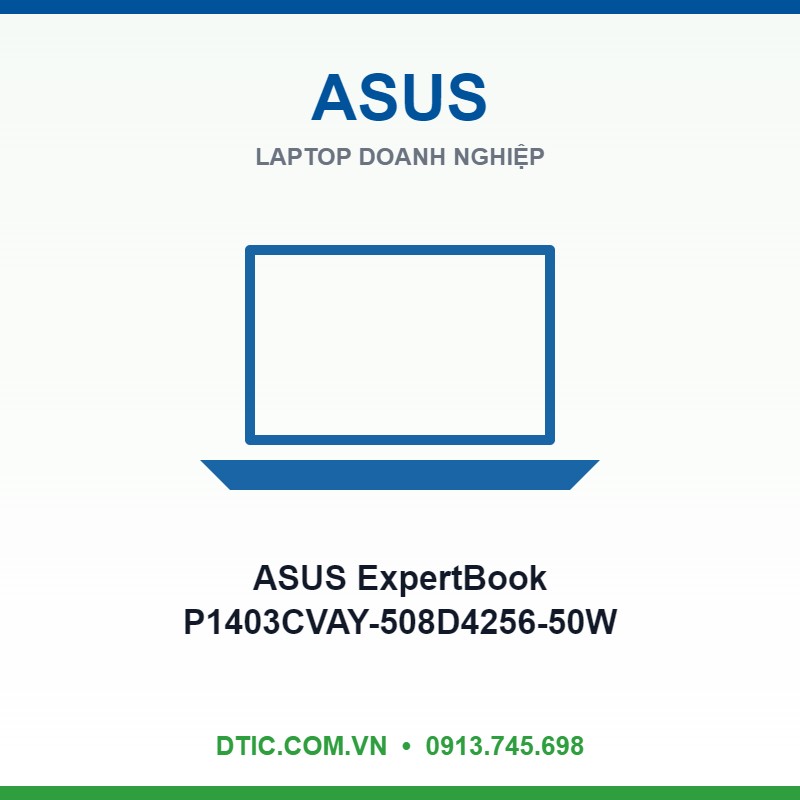 Laptop ASUS ExpertBook P1403CVAY-508D4256-50W (Intel Core 5 Processor 210H | Intel Graphic | 14 inch FHD 60Hz | 8GB | 256GB | Win 11 | Xám) Laptop ASUS ExpertBook P1403CVAY-508D4256-50W (Intel Core 5 Processor 210H | Intel Graphic | 14 inch FHD 60Hz | 8GB | 256GB | Win 11 | Xám)