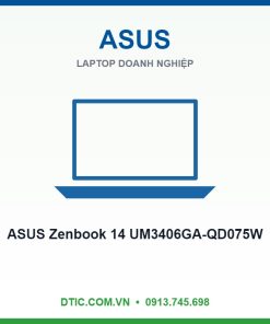 Laptop ASUS Zenbook 14 UM3406GA-QD075W (AMD Ryzen AI 7 445 | AMD Radeon | 14 inch WUXGA OLED | 16GB | 512GB | Win 11 | Đen)