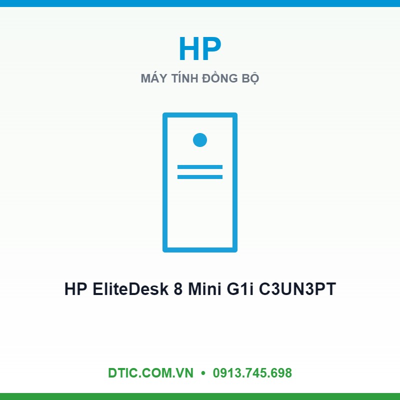 Máy tính để bàn HP EliteDesk 8 Mini G1i C3UN3PT (Intel® Core™ Ultra 7 265 | 16GB | Wireless Mouse & Keyboard | 512GB | Win 11) Máy tính để bàn HP EliteDesk 8 Mini G1i C3UN3PT (Intel® Core™ Ultra 7 265 | 16GB | Wireless Mouse & Keyboard | 512GB | Win 11)