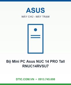 Bộ Mini PC Asus NUC 14 PRO Tall RNUC14RVSU7 (U7- 155H | 2xNVMe | 2x HDMI 2.1 | 2x DP 1.4a | VESA MOUNT | WHITE)