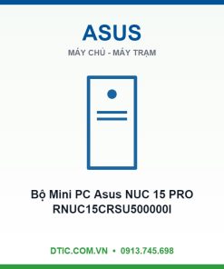 Bộ Mini PC Asus NUC 15 PRO RNUC15CRSU500000I (Intel Core Ultra 5 225H | Intel Arc GPU | 2xDDR5-6400 | 2xNVMe | 2x HDMI 2.1 | 2x Thunderbolt | VESA MOUNT | WHITE)