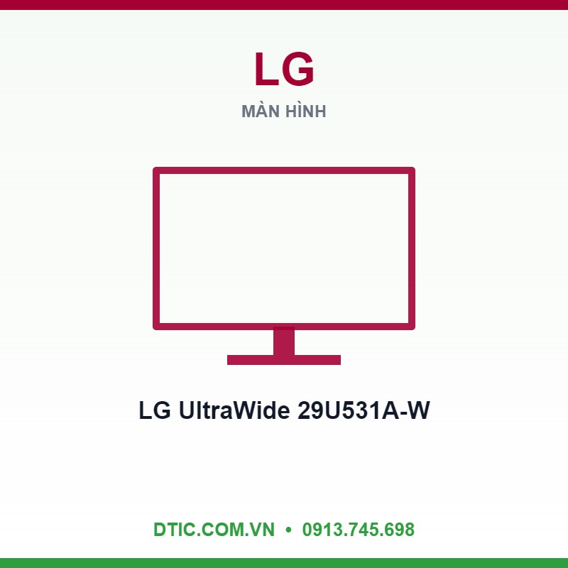 Màn Hình LG UltraWide 29U531A-W (29 inch - IPS - WFHD - 100Hz - 5ms - USB TypeC - Speaker ) Màn Hình LG UltraWide 29U531A-W (29 inch - IPS - WFHD - 100Hz - 5ms - USB TypeC - Speaker )