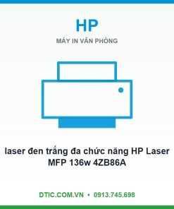 Máy in laser đen trắng đa chức năng HP Laser MFP 136w 4ZB86A (In| Copy| Scan| A4| A5| USB| WIFI)