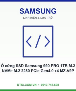 Ổ cứng SSD Samsung 990 PRO 1TB M.2 NVMe M.2 2280 PCIe Gen4.0 x4 MZ-V9P1T0BW