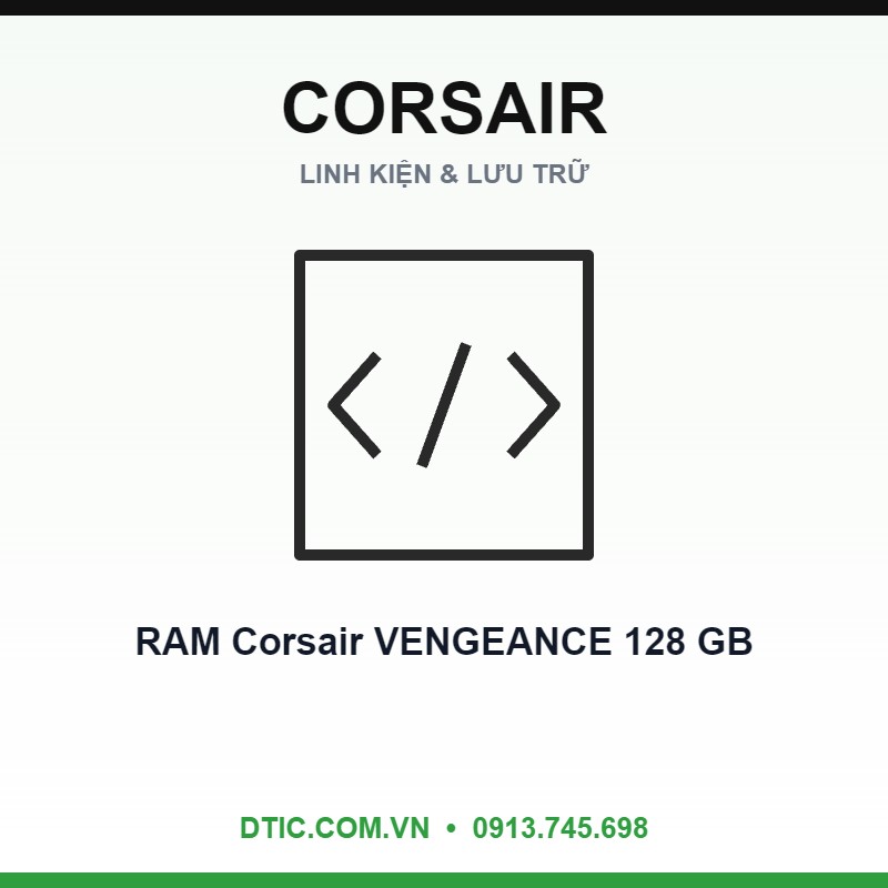 RAM Corsair VENGEANCE 128 GB (2x64GB) DDR5 6000MHz Intel XMP (CMK128GX5M2D6000C40) RAM Corsair VENGEANCE 128 GB (2x64GB) DDR5 6000MHz Intel XMP (CMK128GX5M2D6000C40)