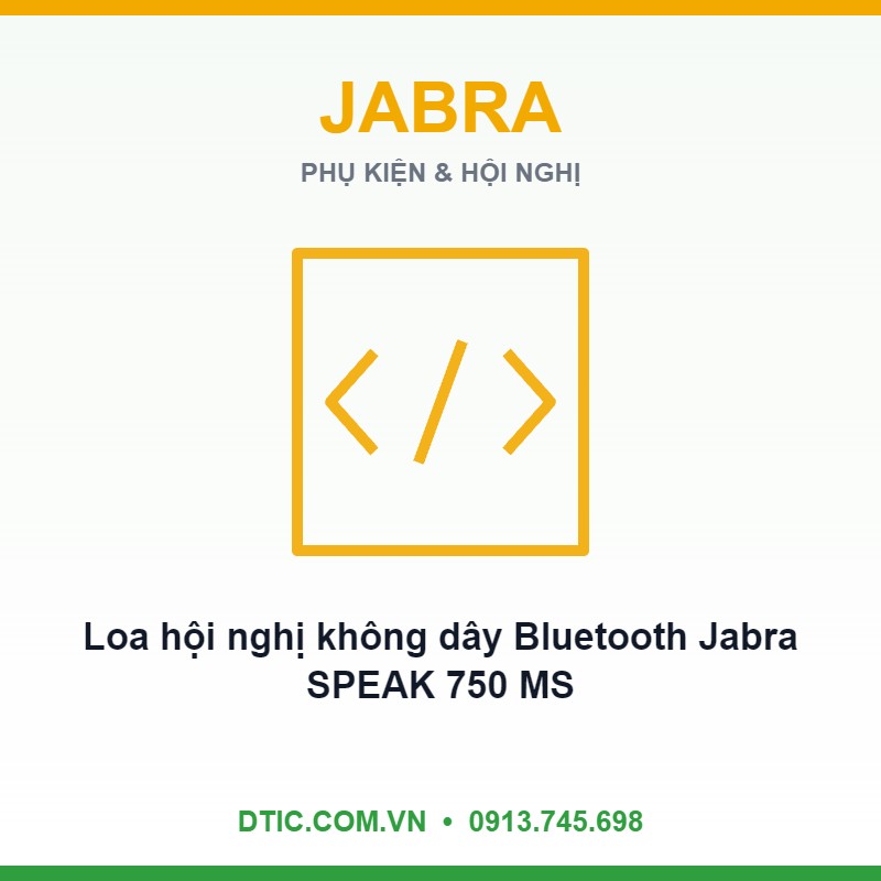 Loa hội nghị không dây Bluetooth Jabra SPEAK 750 MS (tích hợp mic) - kèm link 380 Loa hội nghị không dây Bluetooth Jabra SPEAK 750 MS (tích hợp mic) - kèm link 380
