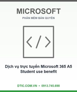 Dịch vụ trực tuyến Microsoft 365 A5 Student use benefit (Education Student Pricing) - Annual