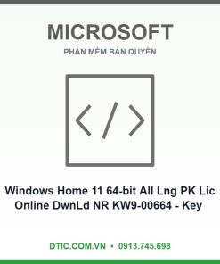 Phần mềm Windows Home 11 64-bit All Lng PK Lic Online DwnLd NR KW9-00664 - Key điện tử