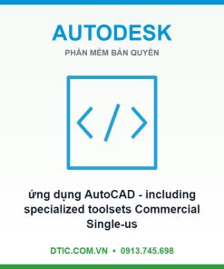 Phần mềm ứng dụng AutoCAD - including specialized toolsets Commercial Single-user Annual Subscription Renewal C1RK1-002900-L983N