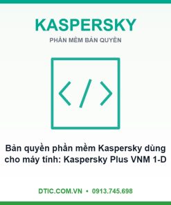 Bản quyền phần mềm Kaspersky dùng cho máy tính: Kaspersky Plus VNM 1-Dvc 1Y Bs RP (KL1042WUAFS)