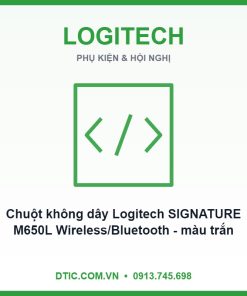 Chuột không dây Logitech SIGNATURE M650L Wireless/Bluetooth - màu trắng nhạt