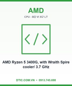 CPU AMD Ryzen 5 3400G, with Wraith Spire cooler/ 3.7 GHz (4.2 GHz with boost) / 6MB / 4 cores 8 threads / Radeon Vega 11 / 65W / Socket AM4