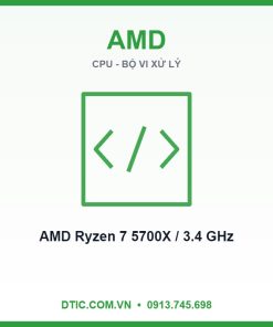 CPU AMD Ryzen 7 5700X / 3.4 GHz (4.6GHz Max Boost) / 36MB Cache / 8 cores, 16 threads / 65W / Socket AM4 (Tray chính hãng chưa gồm tản)