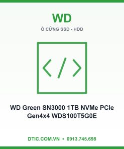 Ổ cứng SSD WD Green SN3000 1TB NVMe PCIe Gen4x4 WDS100T5G0E