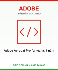 Adobe Acrobat Pro for teams (1 người dùng/12 tháng)