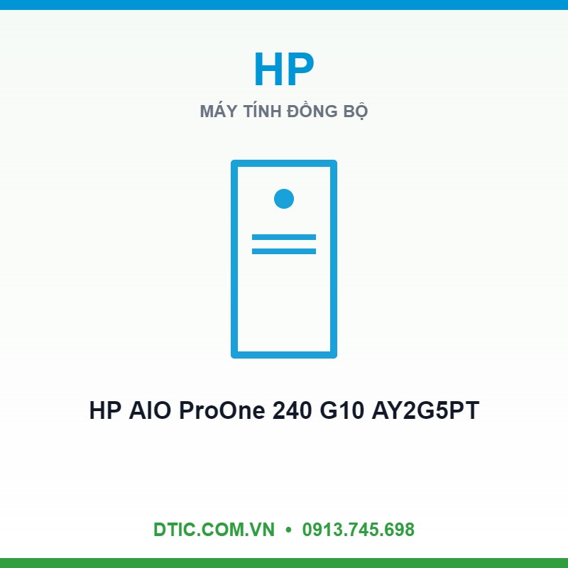 Máy tính để bàn HP AIO ProOne 240 G10 AY2G5PT (Intel Core Ultra 5-125U | 16GB | 512GB | 23.8 inch | Win 11 | Đen)