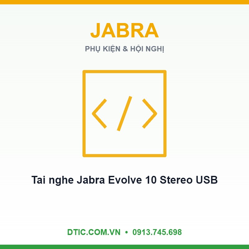 Tai nghe Jabra Evolve 10 Stereo USB