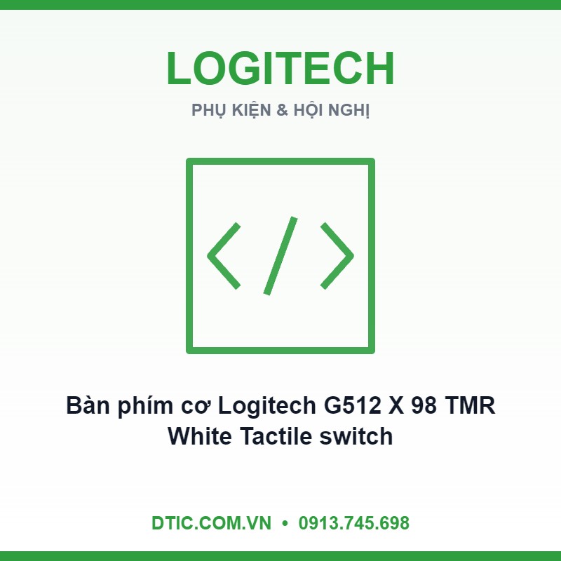 Bàn phím cơ Logitech G512 X 98 TMR White Tactile switch