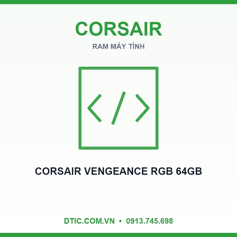 RAM CORSAIR VENGEANCE RGB 64GB (2x32GB) DDR5 5600Mhz White (CMH64GX5M2B5600C40W)