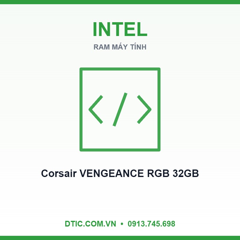 Ram Corsair VENGEANCE RGB 32GB (2x16GB) DDR5 bus 6000MHz Black (AMD EXPO+Intel XMP) (CMH32GX5M2E6000Z36)