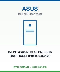 Bộ PC Asus NUC 15 PRO Slim BNUC15CRLIP051C0-8G128 (U300 | 1x 8GB DDR5-4800 | 128GB | 2x HDMI 2.1 | 1x Type-C | Windows 11 Pro | VESA MOUNT) - hỗ trợ OpenClaw, NemoClaw