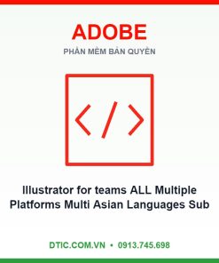 Phần mềm Illustrator for teams ALL Multiple Platforms Multi Asian Languages Subscription New 12 months