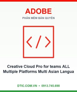 Phần mềm Creative Cloud Pro for teams ALL Multiple Platforms Multi Asian Languages Subscription New 12 Months 65304574CA01A12