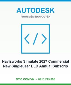 Phần mềm Navisworks Simulate 2027 Commercial New Singleuser ELD Annual Subscription 506S1-WW3740- L562 12 tháng